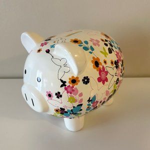 Floral Piggy Bank